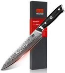 SHAN ZU Damast Allzweckmesser 15cm, Japanisches Kochmesser