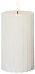 Star Trading LED Stumpenkerze 15x7,5 cm - Echtwachs, Timer