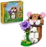 LEGO Creator 3in1 Cute Hamster with a Flower Toy - Animal Figure Transforms into a