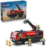 LEGO City Flughafenl&ouml;schfahrzeug - Spielzeug Einsatzfahrzeug - Modellbau mit 4