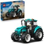 LEGO City Traktor - Spielzeug Bauernhof Fahrzeug Modellbau mit Bauern Minifigur -