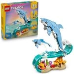 LEGO Creator 3-in-1-Set Meerestiere: Wundersch&ouml;ne Delfine - Tierfiguren - Set mit 3