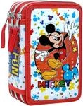 Clondo 3D Federm&auml;ppchen 3-Fach &ndash; 44-teilig gef&uuml;llt &ndash; f&uuml;r Micky Maus Fan &ndash;