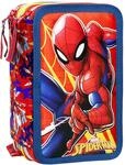Clondo Jungen 3-Fach Federm&auml;ppchen f&uuml;r Spiderman Fan &ndash; 44-teilig, komplett