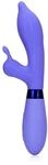 Loveline Vibrator aus Silikon, spitz, Kaninchen, Protanopie