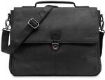 LEABAGS Leder Umh&auml;ngetasche Herren Aktentasche Vintage Laptoptasche Messenger Bag