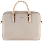 bugatti Ella Businesstasche 15", Aktentasche aus Kunstleder mit Laptopfach, beige