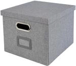 HMF Aufbewahrungsbox mit Deckel f&uuml;r DIN A4 H&auml;ngeregister | passend f&uuml;r...