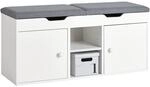 SoBuy Sitzbank mit Stauraum, Schuhbank mit Sitzfl&auml;che, Schuhschrank mit...