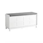 SoBuy Schuhbank mit Stauraum und gepolstertem Kissen - Multifunktionales...