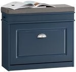 SoBuy Schuhbank mit Sitzkissen und Stauraum Schuhschrank mit Klappe, Schuhregal