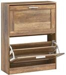 SoBuy Schuhschrank schmal Schuhkipper mit 2 Klappen &ndash; Platzsparendes...