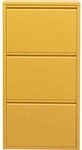 Kare Design Schuhschrank Caruso, Gelb, 104x50x15 cm | bis 10 kg belastbar, f&uuml;r 10