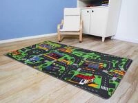 Primaflor Kinder-Teppich City 140 x 200 cm Interaktiver Stra&szlig;enteppich mit Stra&szlig;en