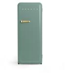 CREATE / RETRO FRIDGE 150 GOLD/K&uuml;hlschrank mit Gefrierfach 281L in Salbeigr&uuml;n,