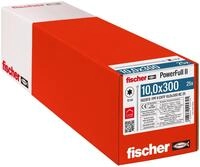 fischer PowerFull II 10,0 x 300, Premium Vollgewindeschraube (25 Stk.) mit