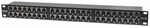 Intellinet 48-Port Cat5e Patchpanel (geschirmt) FTP 19" 2 HE Klemmleisten mit 90 Grad