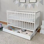 Kids Collective Babybett Kinderbett 60x120 cm Gitterbett Baby Bett Komplett-Set