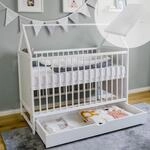 Kids Collective Babybett Beistellbett Kinderbett 60x120 cm mit Schublade &...