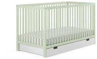 Kids Collective Babybett mit Schublade und Matratze Kinderbett Gitterbett 60x120 &