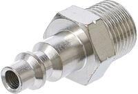 BGS 7064 | Druckluft-Stecknippel | 10 mm (3/8") Au&szlig;engewinde | USA/Frankreich