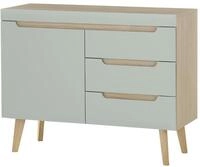 Furn.Design Sideboard in Pistazie matt und Scandi Eiche Kommode skandinavisch...