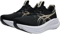 ASICS Damen Gel-Nimbus 28 Sneaker, Black Feather Grey, 38 EU