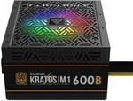 GAMDIAS KRATOS M1 600W PC-ATX-Netzteil, Nicht Modular, Leiser 120-mm-PWM-L&uuml;fter, 80