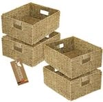 HMF Aufbewahrungskorb passend f&uuml;r KALLAX halbes Fach, Korb geflochten aus...