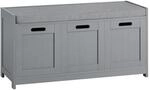 SoBuy Schuhbank mit Sitzfl&auml;che, Sitzbank mit Stauraum, schmaler Schuhschrank...