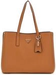 GUESS Meridian II Girlfriend Tote Cognac