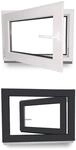Kellerfenster - Kunststoff - Fenster - innen wei&szlig;/au&szlig;en anthrazit - BxH: 120 x 40