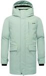 STONE HARBOUR Herren warmer langer Wintermantel mit magnetischer Abdeckleiste...