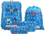 Step by Step Schulranzen-Set FIT &bdquo;Dolphin Finja 5-teilig, blau, Delfin-Design,