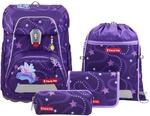 Step by Step Schulranzen-Set FIT &bdquo;Pegasus Emily 5-teilig, lila, Pegasus-Design,