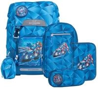 Beckmann Schulranzen Classic Schoolbag Set 6-teilig 22L Blue Lightning blau