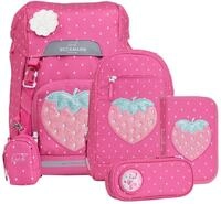 Beckmann Schulranzen Classic Schoolbag Set 6-teilig 22L Strawberry purpur