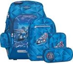 Beckmann Schulranzen Active Air FLX Schoolbag Set 6-teilig 20-25L Blue Lightning blau