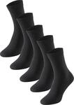Schiesser Damen 5 PACK Socken Str&uuml;mpfe Multipack - Stay Fresh, schwarz_173208, 39/42