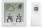 Hama Wetterstation (mit Au&szlig;ensensor, Thermometer innen und au&szlig;en, Hygrometer innen