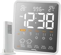 Technoline WD3035 WLAN - Wetterstation und Uhr in einem, Au&szlig;entemperatur,