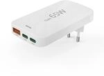 Schnellladeger&auml;t, 2X USB-C, 1x USB-A, flaches Mini-Ladeger&auml;t, PD, 65 W, WS