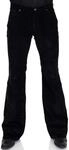 COMYCOM Schwarze Cordhose Herren Bootcut 38/34