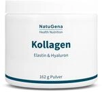 NatuGena Kollagen Pulver, 5000 mg Typ-1 Kollagen mit Elastin, Hyaluron & Vitamin C,