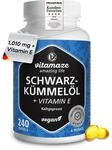 Vitamaze &Auml;gyptisches Schwarzk&uuml;mmel&ouml;l 1010 mg pro Tag mit Vitamin E, 240...