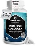 Hydrolysiertes Marinekollagen 2400mg Typ I V und X (60 Tabletten) mit Ovoderm