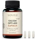 sovita Kalium Opti 400 mg t&auml;glich Hochdosiert 120 Kapseln f&uuml;r Muskeln Nerven &