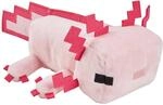 Mattel Minecraft, Axolotl Pl&uuml;schfigur, ca. 21 cm, weich, Geschenk zum Sammeln f&uuml;r