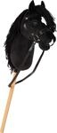 small Foot Hobby Horse schwarz &bdquo;Eddie, Steckenpferd mit abnehmbaren Holzstab und