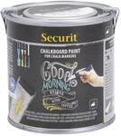 Securit Tafellack, wasserbasierende schwarze Acryl Tafelfarbe mit Kreide und